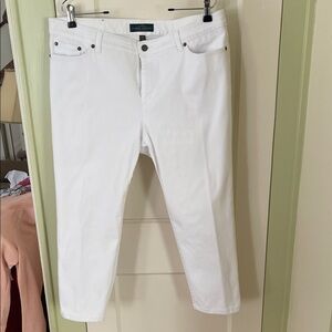 Lauren Ralph Lauren White Ankle Jeans